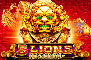 Logotipo del juego 5 Lions Megaways